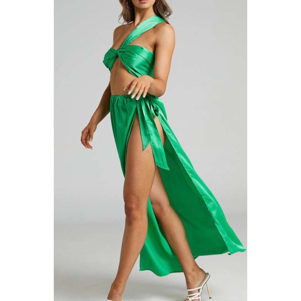 Tropical One Shoulder Resort Wear Handmaiden